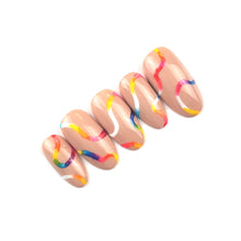 Load image into Gallery viewer, PRIDE RIBBONS - Hand-Painted Press-On Nails
